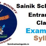 Sainik Schools Entrance Exam Class 6 Syllabus Exam Pattern